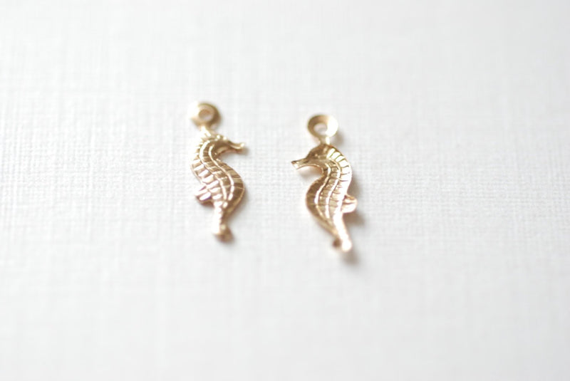 Seahorse 14K Wholesale Gold Filled Tiny Charms, Gold Filled Seahorse Charm, Gold Seahorse, Sea Horse Charm